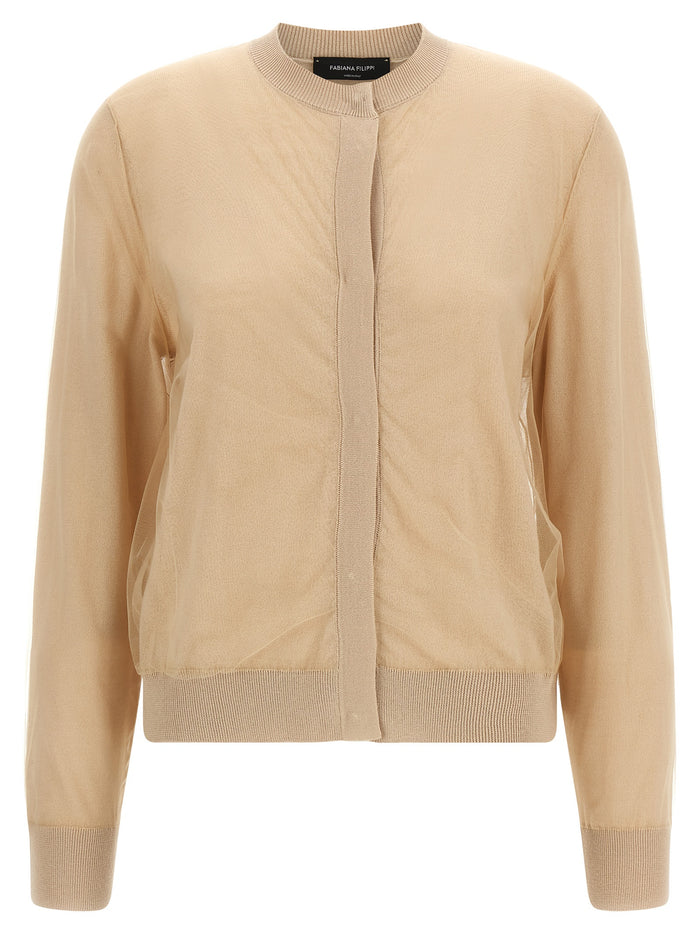 Fabiana Filippi Tulle Cardigan