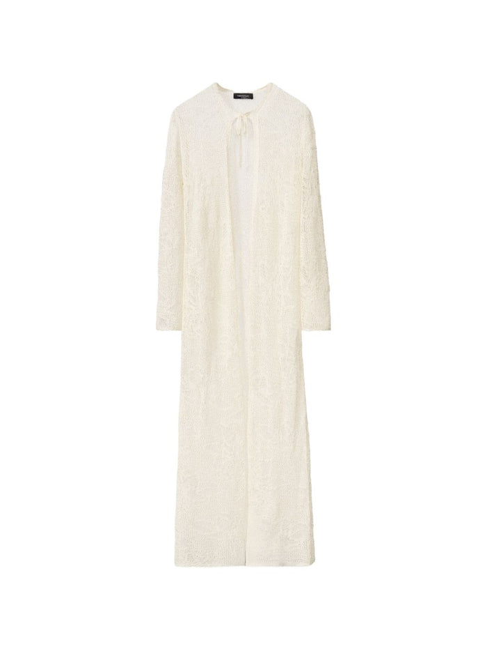 Fabiana Filippi Crochet Long Cardigan