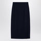 Margaux Lonnberg  Navy Blue Wool-Blend Marlo Skirt