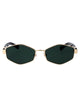 Marc Jacobs Gold Green Metal Sunglasses