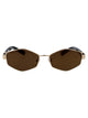 Marc Jacobs Gold Black_ Metal Sunglasses