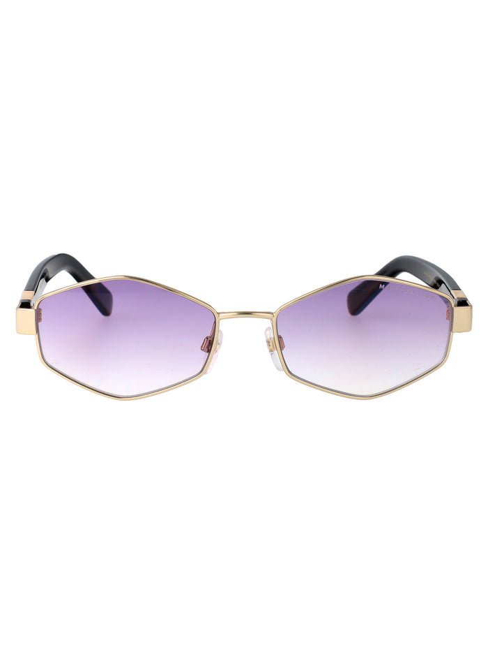 Marc Jacobs Gold Violet Metal Sunglasses