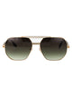 Marc Jacobs Gold Havana Metal Sunglasses