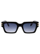 Marc Jacobs Black Gold Acetate Sunglasses