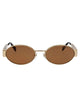 Marc Jacobs Gold Brown Metal Sunglasses