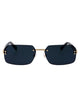 Marc Jacobs Gold Havana Metal Sunglasses