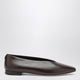 Jimmy Choo Chocolate Leather Margot Ballet Flats
