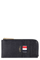Thom Browne Black Leather Coin Purse