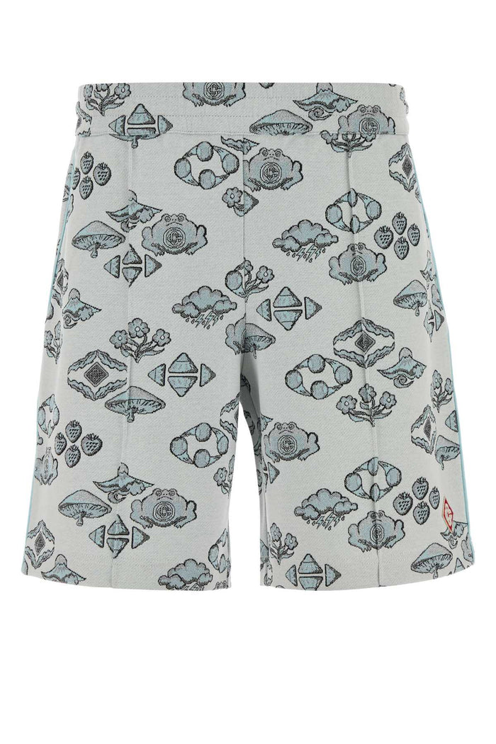 Casablanca Embroidered Stretch Jacquard Bermuda Shorts