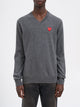 Comme Des Garçons Play V-Neck Wool Sweater