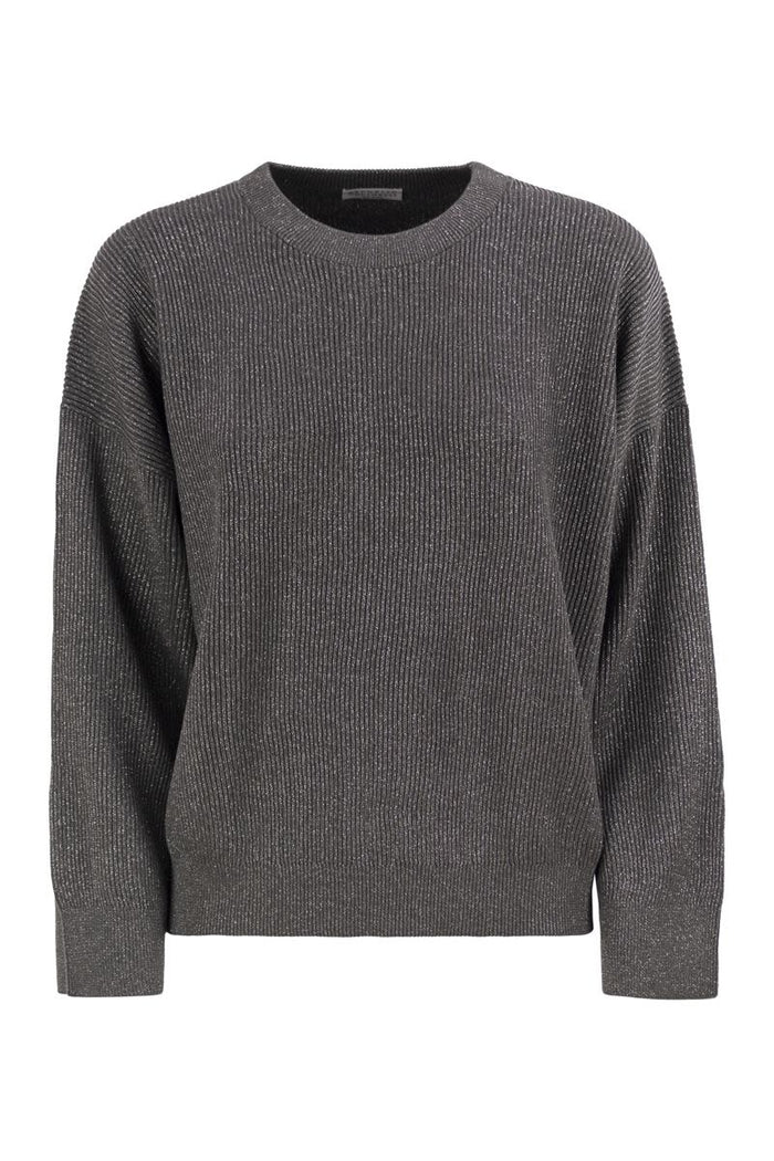 Brunello Cucinelli Cotton And Viscose Rib Sweater
