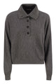 Brunello Cucinelli Cotton And Viscose Rib Knit High Collar