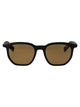 Montblanc Black-Black-Brown Recycled Injected Acetate Sunglasses