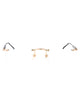 Montblanc Gold-Gold-Transparent Metal Glasses