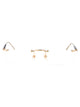Montblanc Gold-Gold-Transparent Metal Glasses