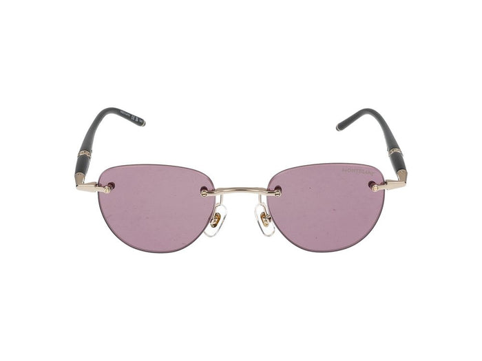 Montblanc Sunglasses  Mb0412s 002 Gold Black Violet 48/20/150