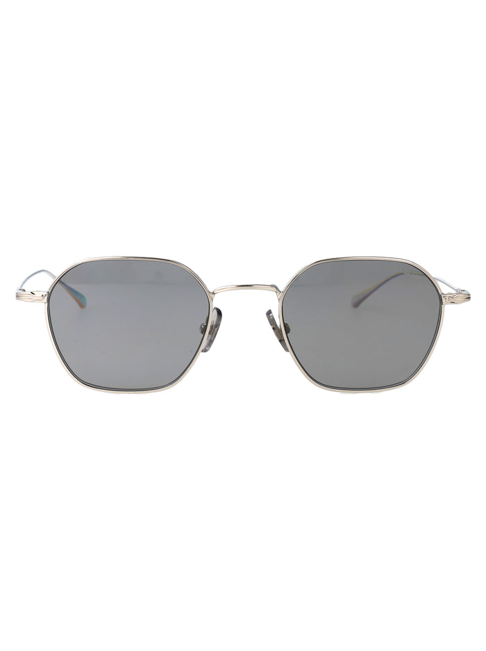 Montblanc Silver-Silver-Grey Metal Sunglasses