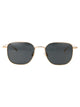 Montblanc Gold-Gold-Grey Metal Sunglasses