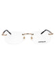 Montblanc Gold-Grey-Transparent Metal Glasses