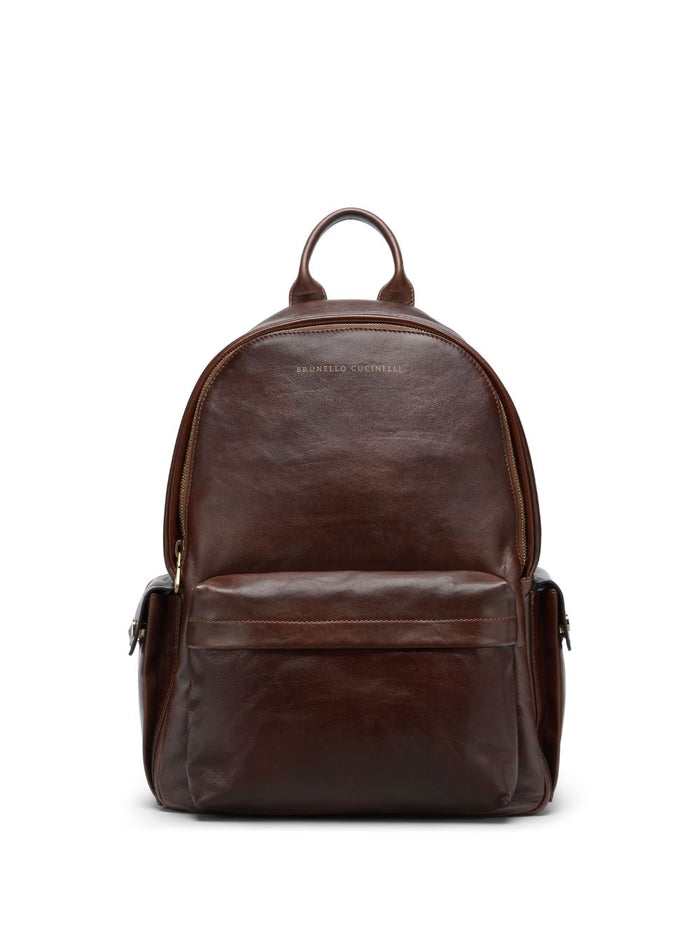 Brunello Cucinelli Travel Backpack In Calfskin