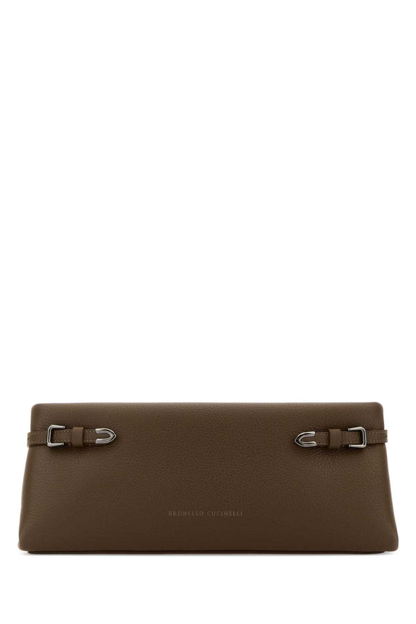 Brunello Cucinelli Mud Leather Clutch