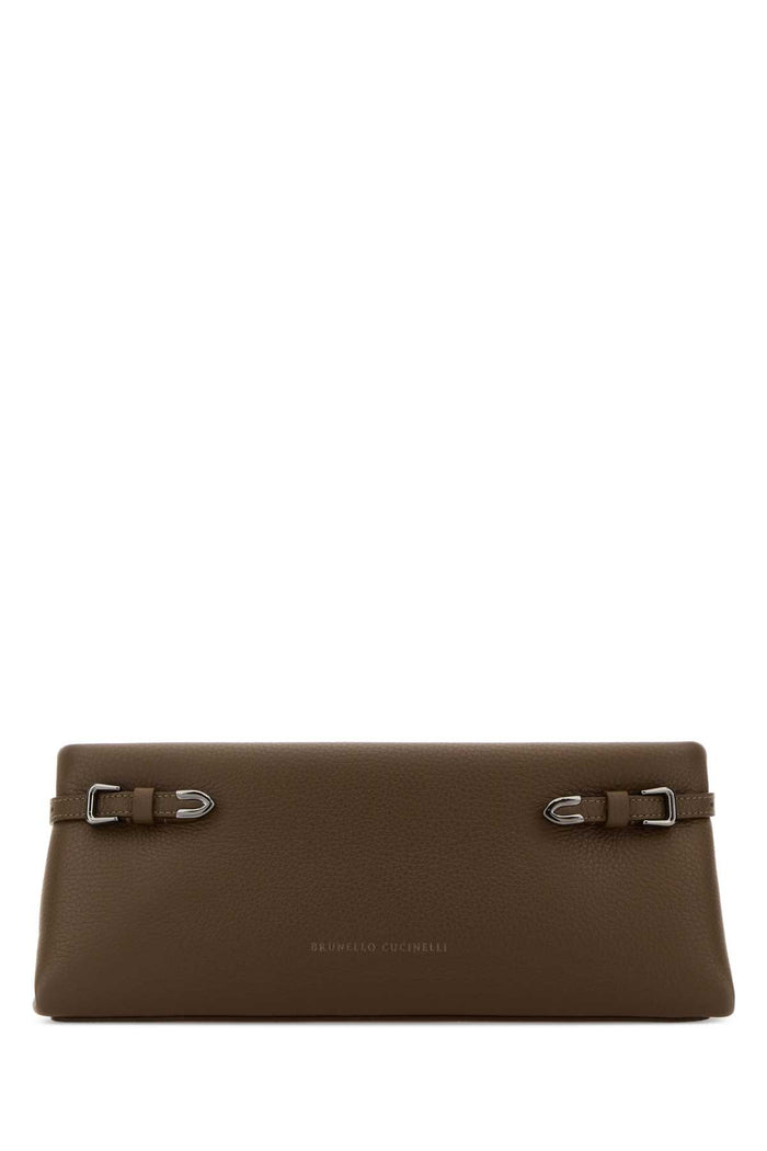 Brunello Cucinelli Mud Leather Clutch