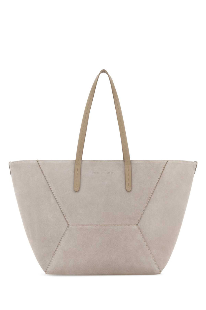 Brunello Cucinelli Dove Grey Shopping Bag