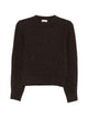 Brunello Cucinelli Brown Brunello Cucinelli Rib-Knit Cashmere-Wool Crewneck Sweater Adorned With Subtle All-Over Sequin Embellishments.