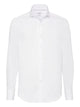 Brunello Cucinelli Cotton Twill Slim Shirt