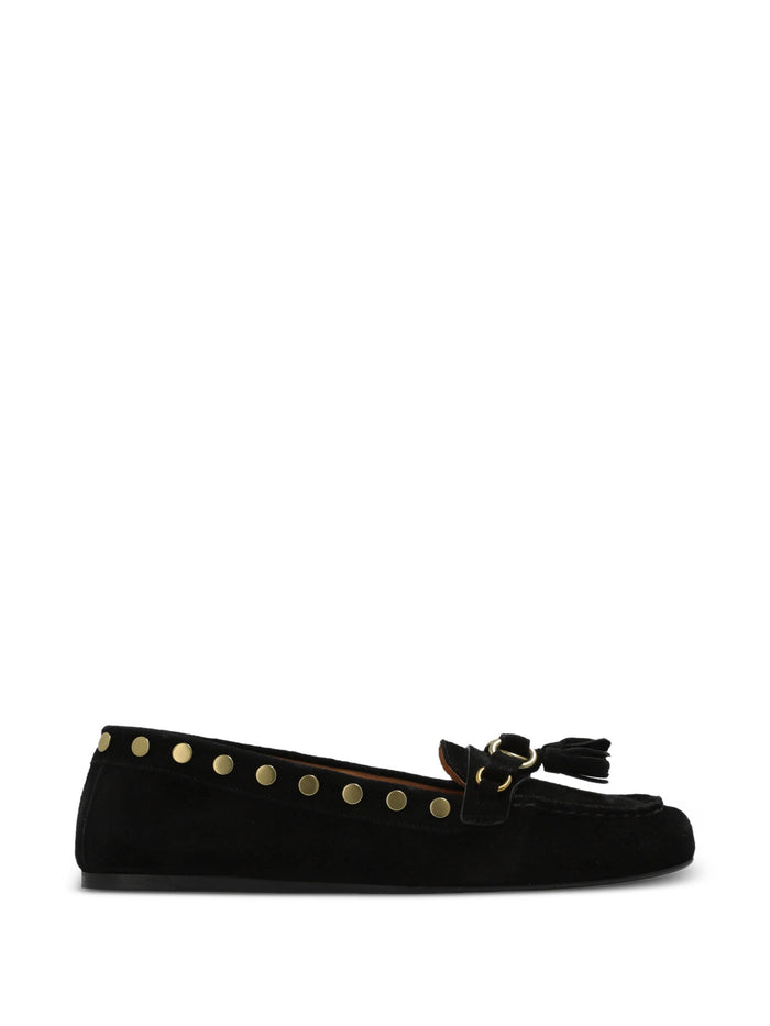 Isabel Marant Faxel Black Leather Moccasins