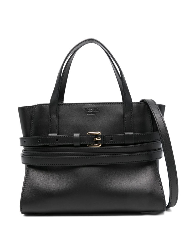 Moschino Couture Tie Me Small Leather Handbag