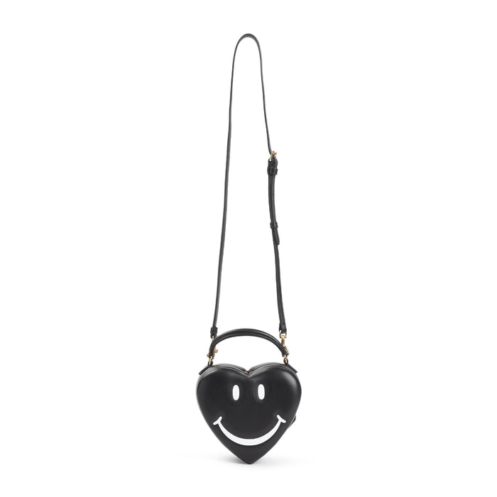 Moschino Couture Black Smile Polypropylene Shoulder Bag