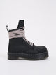 Rick Owens Stivali Stivali In Pelle Quad Sole Steel Toe Boot Black