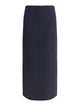 Brunello Cucinelli Blue Virgin Wool Skirt