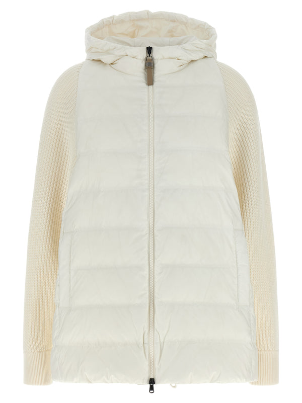 Brunello Cucinelli 'Shiny Zipper Pull' Down Jacket