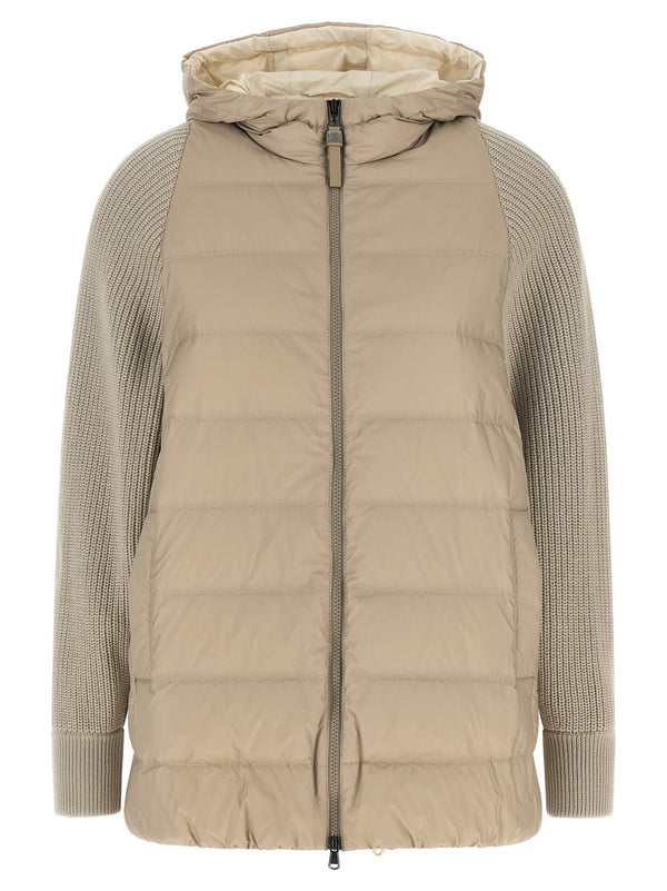Brunello Cucinelli 'Shiny Zipper Pull' Down Jacket