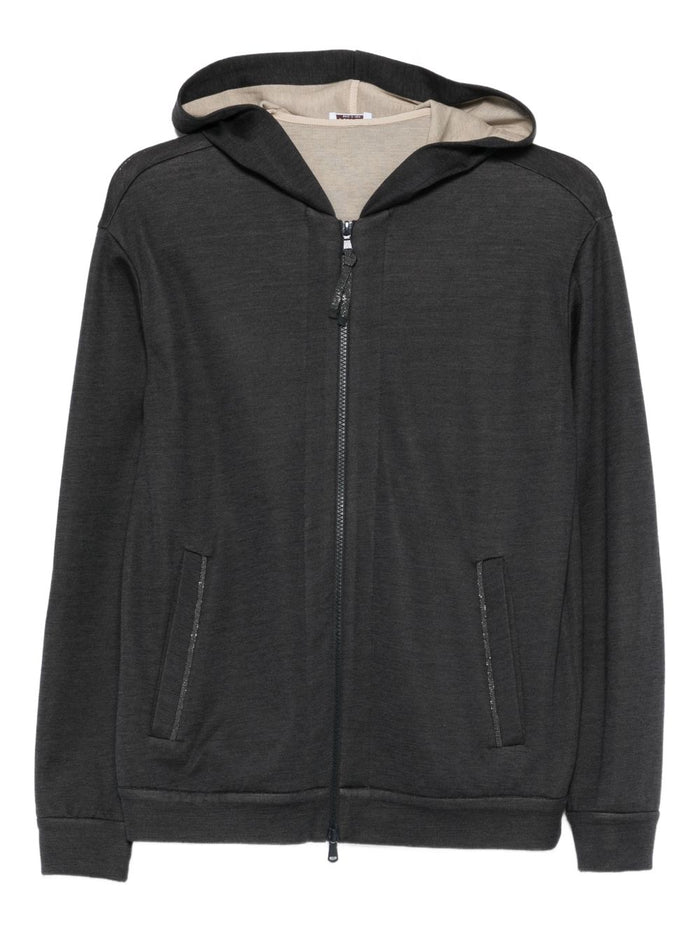 Brunello Cucinelli Carbone Cotton Sweatshirt