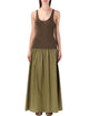The Frankie Shop Olive Green Viscose Cotton Dress