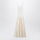 The Frankie Shop Iliya Maxi Dress In Cream Viscose And Cotton