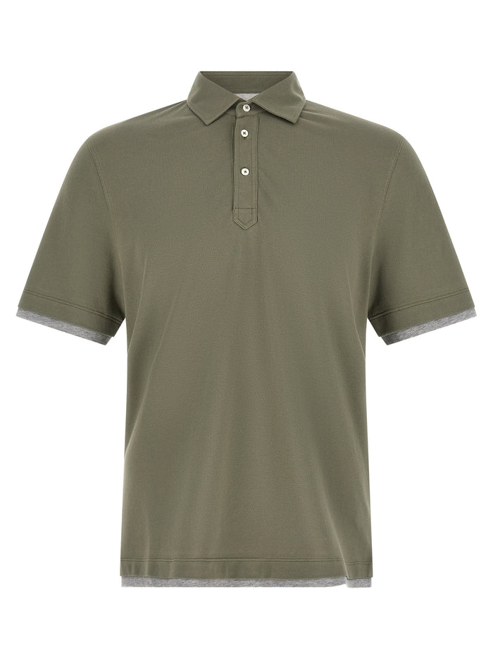Brunello Cucinelli 'Faux Layering' Polo Shirt