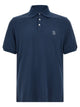 Brunello Cucinelli Logo Piqué Polo Shirt