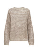 Brunello Cucinelli Pietra Marrone Fish-Net Sweater