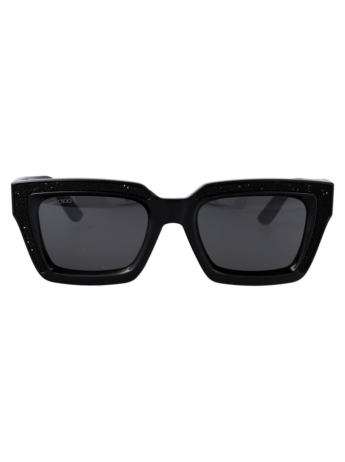 Jimmy Choo Black Acetate  Sunglasses