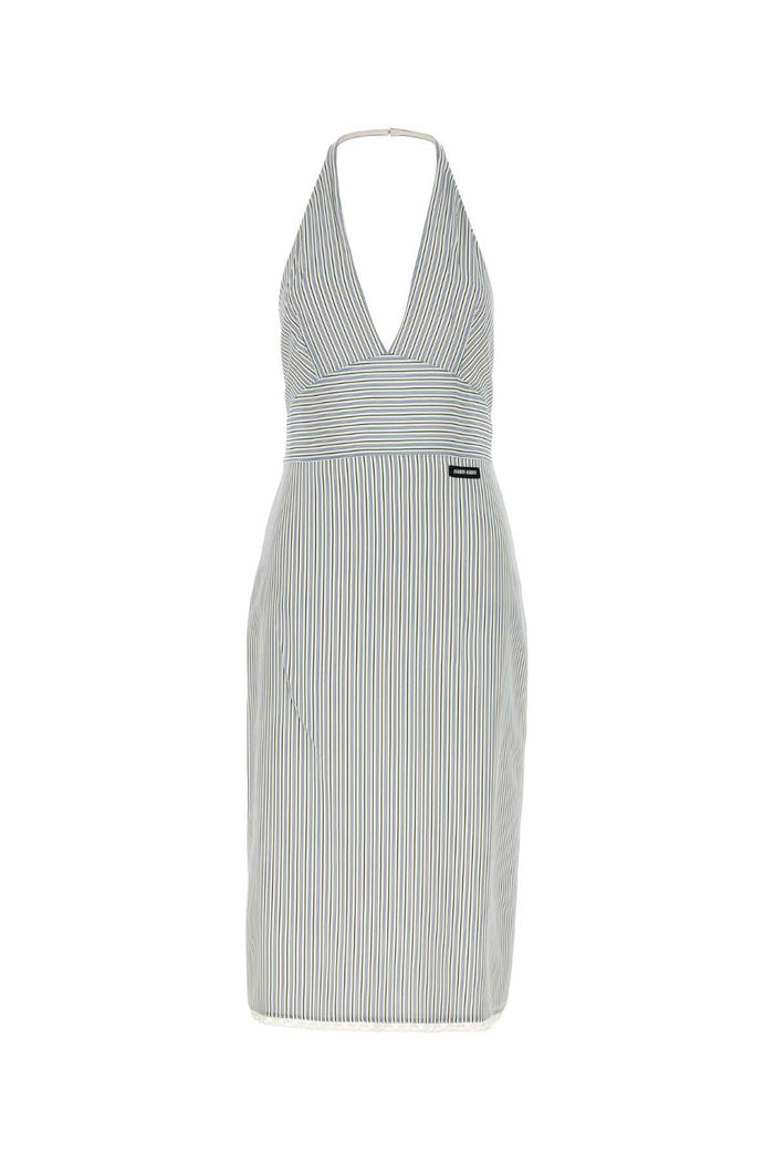 Miu Miu Printed Silk Dress
