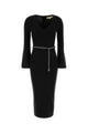 Michael Michael Kors Black Wool Blend Dress