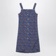 Miu Miu Poplin Dress With Blue/Orange Floral Print