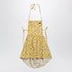Miu Miu Floral Cotton Poplin Dress In Yellow And Purple