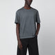 Séfr Mauro Black Washed-Effect T-Shirt In Organic Cotton