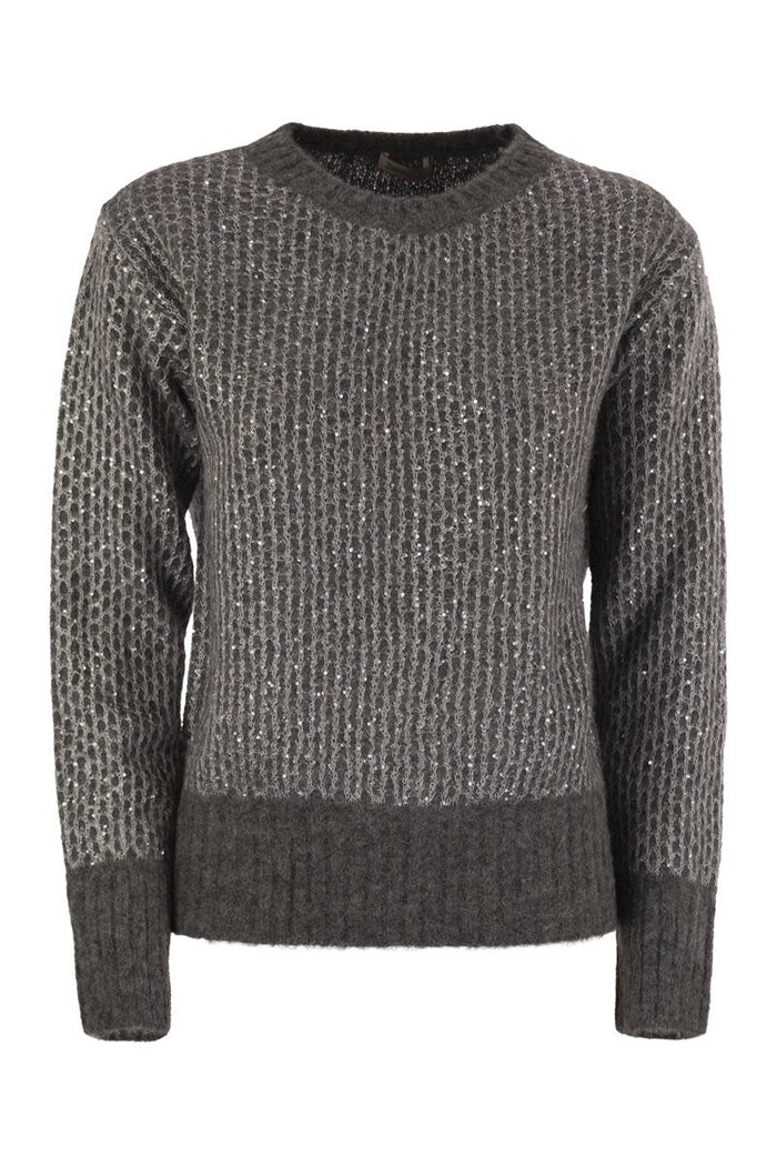 Herno Alpaca And Wool Crewneck Sweater