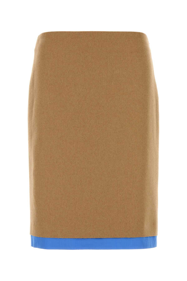 Miu Miu Beige Camel Skirt